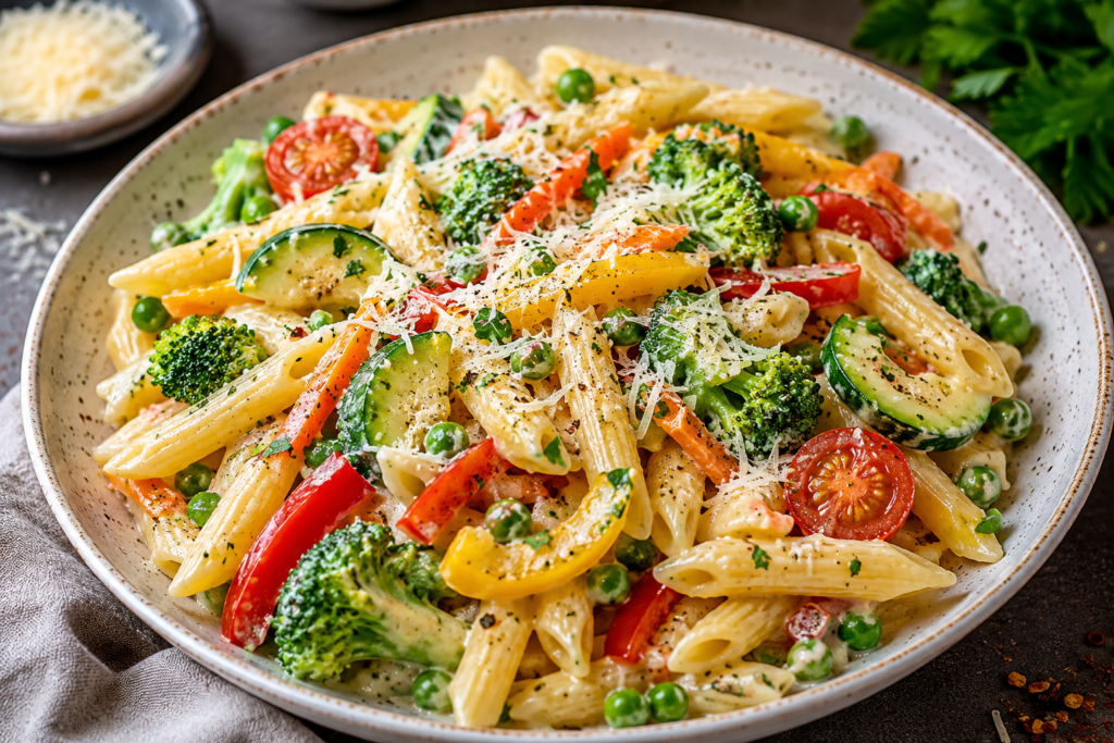 Creamy Pasta Primavera Recipe