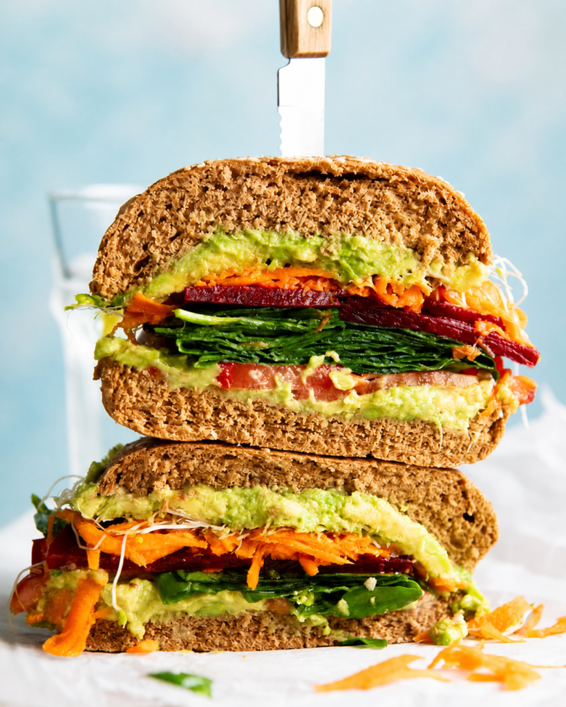 🥪 Salad Sandwich (Healthy & Fresh Veggie Sandwich)