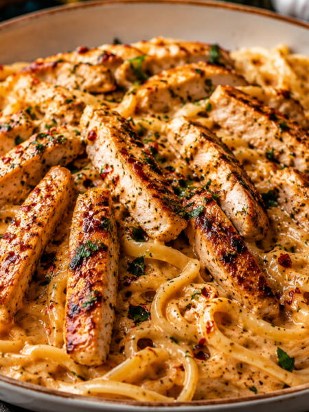 Hot Honey Garlic Chicken Pasta – Creamy Spicy Homemade Dinner